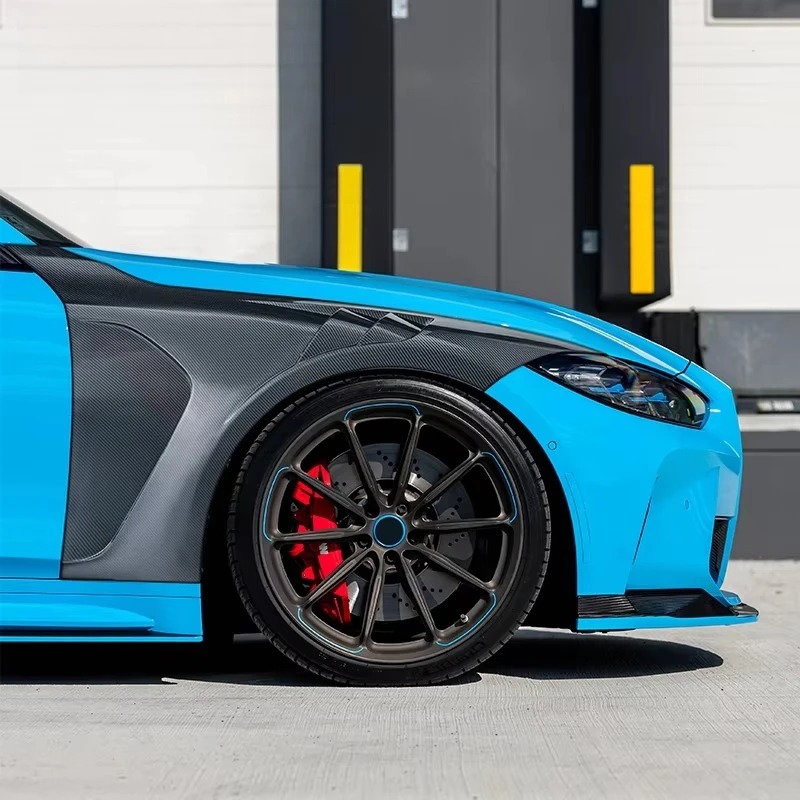 Carbon Fiber Front Fenders for  G80 M3 G82 G83 M4 Carbon Fiber Side Vents Front Fenders
